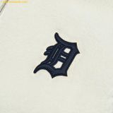  Áo Khoác Lông MLB Basic Mega Logo Stand-Neck Fleece Jumper DT 3AFDB0326-46CRS - Trắng Kem 