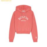  Áo Hoodie MLB Women's Basic Varsity Hoodie Sweater Pullover BOS (Pink) 3FKPV0144-43PKS 