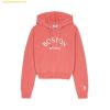 Áo Hoodie MLB Women's Basic Varsity Hoodie Sweater Pullover BOS (Pink) 3FKPV0144-43PKS