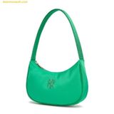  Túi Đeo Vai MLB Nylon Hobo Bag New York Yankees Green 3ABQS032N-50GNS 