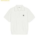  Áo Polo MLB Short-Sleeve T-Shirt New York Yankees White 3ARSB0153-50IVS 
