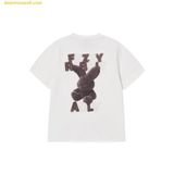  Áo Phông ADLV Fuzzy Font Rabbit Short Sleeve T-Shirt Trắng Kem 
