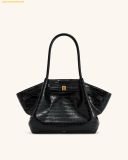  Túi Xách JW PEI Hana Medium Tote Bag - Black Croc 