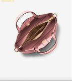  Túi Xách Michael Kors MK Carson Medium Pebbled Leather Satchel Màu Hồng 