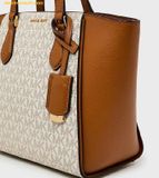  Túi Tote Michael Kors Taryn Small Signature Logo and Leather Convertible Crossbody Bag 32F4GTBC1B Vanila 