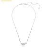  Dây chuyền, vòng cổ Swarovski Gema pendant, Mixed cuts, Flower, White, Rhodium plated 5644683 