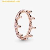  Nhẫn PANDORA Sparkling Crown Ring Pink 