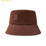  Mũ Bucket MLB Bucket Hat Monogram Series Boston Red Sox 3AHTM103N-43BRD Nâu 
