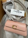  Túi Đeo Vai Coach Refined Calf Leather Jet Shoulder Bag Cream CAM16 