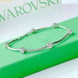  Vòng Tay, Lắc Tay Swarovski Constella bangle Round cut, White, Rhodium plated 5641680 