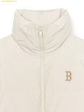  Áo Khoác Phao MLB Women's Crop Curve Padding BOS (D.Cream) 3FDJB1046-43CRD 