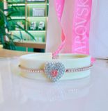  Vòng Tay, Lắc Tay Swarovski Hyperbola bangle Crystal pearls, Heart, White, Rose gold-tone plated, 5687513 