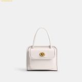  Túi Đeo Chéo Coach Safari Tote Bag CW643 Chalk 