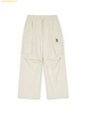  Quần Dài Túi Hộp MLB Women's Basic Stretch Fleece Cargo Wide Pants BOS (D.Cream) 3FWPB0746-43CRD 