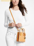  Túi Đeo Chéo Michael Kors Mercer Extra-Small Logo and Leather Crossbody Bag 