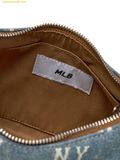  Túi Đeo Vai MLB Classic Monogram Vintage Denim Hobo Bag New York Yankees 3ABQMV55N-50BLL - Xanh 