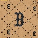  Áo Sweat MLB Diamond Monogram Front Pattern Jacquard Comfortable Fit Man-to-Man BOS (L.Camel) 3AMTM0134-43CAL 