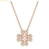 Dây Chuyền, Vòng Cổ Swarovski Idyllia pendant Clover, White, 18k rose gold finish 5674211