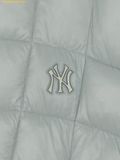  Áo Khoác Phao MLB Lightweight Curve Padding New York Yankees 3APDB0356-50GRL Có Mũ - Xanh Xám 