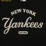  Áo Sweat MLB Women's Varsity Crop Half-Zip Sweater NY (Black) 3FKPV0134-50BKS 