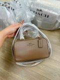  Túi Đeo Chéo Coach CT776 Small Satchel Smooth Leather Dark Stone 