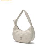  Túi Đeo Vai MLB Classic Mono Crack Embo Hobo Bag Boston Red Sox White 3ABQMV15N-43WHS 