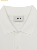 Áo Polo MLB Basic Comfortable Fit Collared T-shirt New York Yankees 3APQB0163-50IVS Ivory 