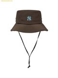  Mũ Bucket MLB Lightweight nylon wide safari hat New York Yankees - SKU: 3AHTB056N-50BRD - D.Brown 