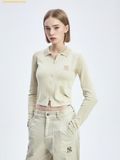  Áo Cardigan MLB Women's Basic Vintage Washed Cardigan New York Yankees 3FKCB0351-50SAM - Trắng Kem 