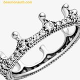  Nhẫn PANDORA White Sparkling Crown Ring silver 