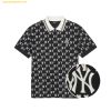 Áo Polo MLB Classic Monogram Full-Panel Pattern Collar T-Shirt NY (Black) 3APQM0443-50BKS