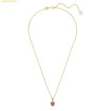  Dây Chuyền, Vòng Cổ Swarovski Chroma pendant Heart, Red, Gold-tone plated 5648750 