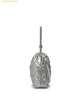  Túi Đeo Chéo MLB Basic Quilted PU Mini Bucket Crossbody Bag New York Yankees Silver 3ACRBQ16N-50SIS 
