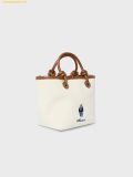  Túi Đeo Chéo WHOAU Canvas 2-way Tote Bag Màu Trắng Kem 