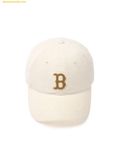  Mũ Lưỡi Trai MLB Corduroy Unstructured Ball Cap Boston Red Sox SKU 3ACPWC156-43CRD Trắng Kem (Nhung Tâm) 
