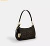  Túi Đeo Vai Coach Teri Shoulder Bag In Loved Signature Canvas With Charms - CDY18 - Brown 