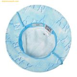  Mũ Bucket MLB Water Monogram Bucket Hat NY (Aquablue) 3AHTM0733-50ABS Xanh 