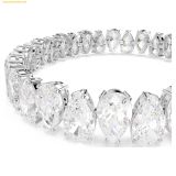 Lắc Tay Swarovski Matrix Tennis bracelet Pear cut, White, Rhodium plated 5598350 