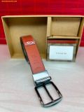  Set Ví Coach Boxed Card Case And Belt Gift Set In Colorblock Signature Canvas C8278 Nâu khaki 