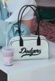  Túi Đeo Vai MLB Varsity Culsive Denim Shoulder Bag LA Dodgers Cream 3ABQL054N-07CRD Trắng Kem 