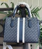  Túi Xách Michael Kors Marilyn Medium Signature Logo Stripe Satche Navy 35F5S6AS6V 