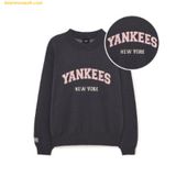  Áo Sweat Len MLB Varsity Sweater NY (Charcoal Grey) 3AKPV0134-50CGS 