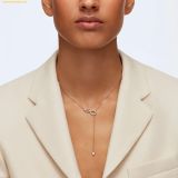  Dây Chuyền Swarovski Hyperbola Y necklace Infinity, White, 18k rose gold finish 5521346 