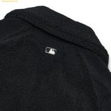  Áo Khoác Lông MLB Women's Heart Crop Fleece Jumper NY (Black) 3FFDH0126-50BKS 
