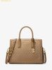  Túi Xách Michael Kors Laila Medium Metallic Signature Logo Satchel Husk 30F5G9IS2R 