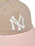  Mũ lưỡi Trai MLB Q Fit Contrast Unstructured Ball Cap New York Yankees Mg.Sand 