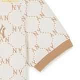  Đầm Polo MLB Women's Diamond Monogram Jacquard Pique Dress NY (Cream) 3FOPM0443-50CRS 