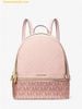 Balo Michael Kors Rhea Medium Color-Block Signature Logo Backpack 35S5GRAB6V Hồng Logo