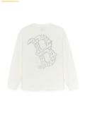  Áo Tay Dài MLB Boston Red Sox Basic Mega Logo Overfit Functional Long Sleeve T-Shirt 3ATSB0554-43IVS Trắng 