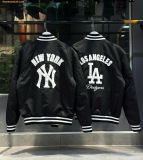  Áo Khoác Bomber New Era MLB Varsity Jacket New York Yankees / Los Angeles Dodgers Đen 